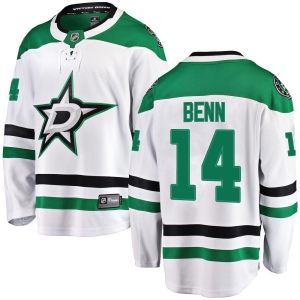 Men's Jamie Benn Dallas Stars Breakaway Away Jersey - White