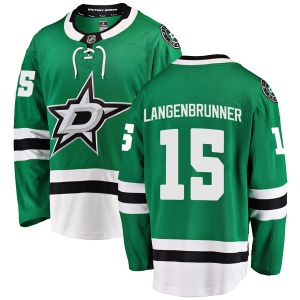 Men's Jamie Langenbrunner Dallas Stars Breakaway Home Jersey - Green