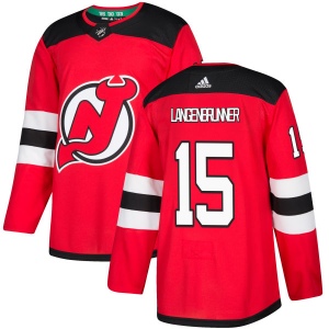 Men's Jamie Langenbrunner New Jersey Devils Authentic Jersey - Red