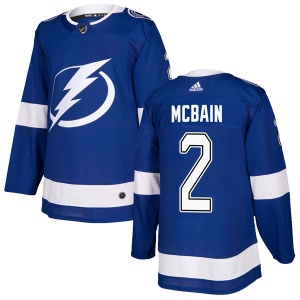 Men's Jamie McBain Tampa Bay Lightning Authentic Home Jersey - Blue