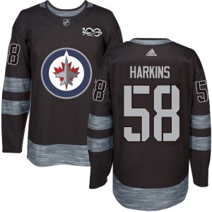 Men's Jansen Harkins Winnipeg Jets Authentic 1917-2017 100th Anniversary Jersey - Black