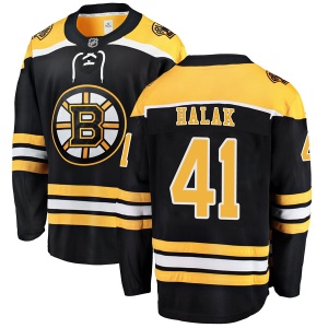 Men's Jaroslav Halak Boston Bruins Breakaway Home Jersey - Black