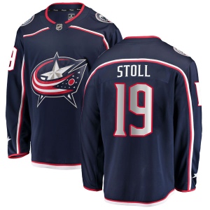 Men's Jarret Stoll Columbus Blue Jackets Breakaway Home Jersey - Navy