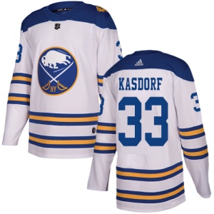 Men's Jason Kasdorf Buffalo Sabres Authentic 2018 Winter Classic Jersey - White