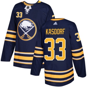 Men's Jason Kasdorf Buffalo Sabres Authentic Jersey - Navy