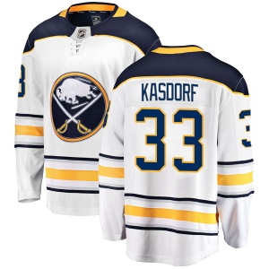 Men's Jason Kasdorf Buffalo Sabres Breakaway Away Jersey - White