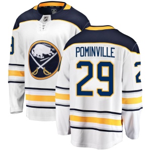 Men's Jason Pominville Buffalo Sabres Breakaway Away Jersey - White