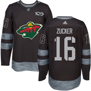 Men's Jason Zucker Minnesota Wild Authentic 1917-2017 100th Anniversary Jersey - Black