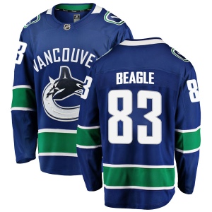 Men's Jay Beagle Vancouver Canucks Breakaway Home Jersey - Blue