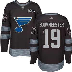 Men's Jay Bouwmeester St. Louis Blues Authentic 1917-2017 100th Anniversary Jersey - Black