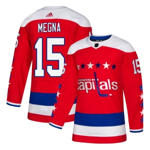 Men's Jayson Megna Washington Capitals Authentic Alternate Jersey - Red