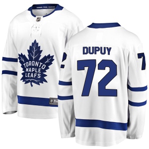 Men's Jean Dupuy Toronto Maple Leafs Breakaway Away Jersey - White