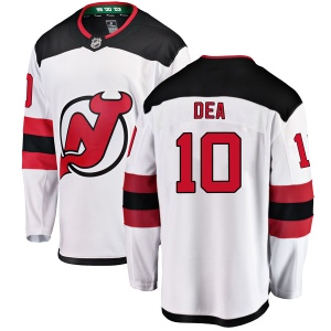 Men's Jean-Sebastien Dea New Jersey Devils Breakaway Away Jersey - White