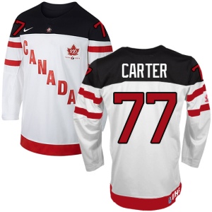 Men's Jeff Carter Team Canada Premier 100th Anniversary Olympic Hockey Jersey - White