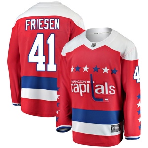 Men's Jeff Friesen Washington Capitals Breakaway Alternate Jersey - Red