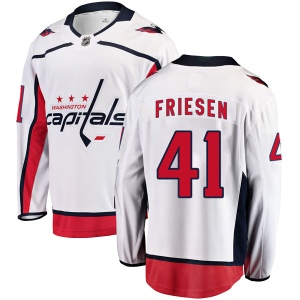 Men's Jeff Friesen Washington Capitals Breakaway Away Jersey - White