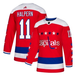 Men's Jeff Halpern Washington Capitals Authentic Alternate Jersey - Red