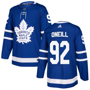 Men's Jeff O'neill Toronto Maple Leafs Authentic Home Jersey - Blue