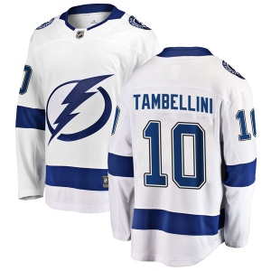 Men's Jeff Tambellini Tampa Bay Lightning Breakaway Away Jersey - White