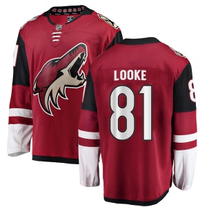 Men's Jens Looke Arizona Coyotes Authentic Home Jersey - Red