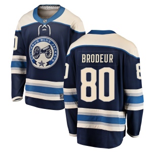 Men's Jeremy Brodeur Columbus Blue Jackets Breakaway Alternate Jersey - Blue