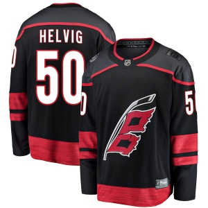 Men's Jeremy Helvig Carolina Hurricanes Breakaway Alternate Jersey - Black