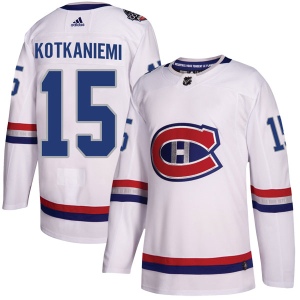 Men's Jesperi Kotkaniemi Montreal Canadiens Authentic 2017 100 Classic Jersey - White