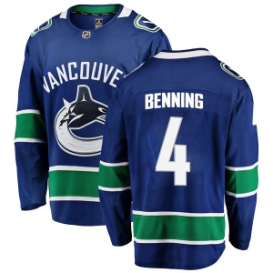 Men's Jim Benning Vancouver Canucks Breakaway Home Jersey - Blue