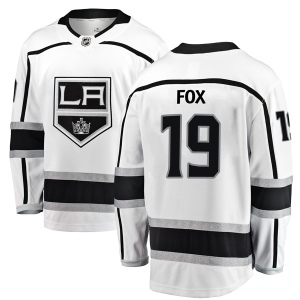 Men's Jim Fox Los Angeles Kings Breakaway Away Jersey - White