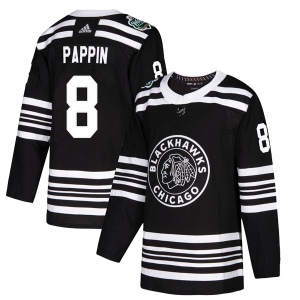 Men's Jim Pappin Chicago Blackhawks Authentic 2019 Winter Classic Jersey - Black