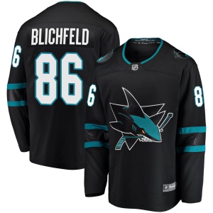 Men's Joachim Blichfeld San Jose Sharks Breakaway Alternate Jersey - Black