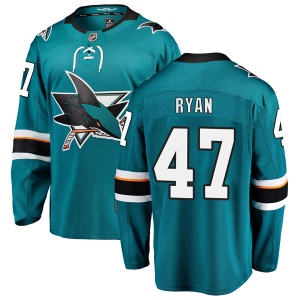 Men's Joakim Ryan San Jose Sharks Breakaway Home Jersey - Teal