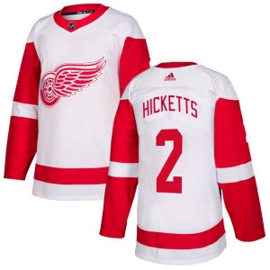 Men's Joe Hicketts Detroit Red Wings Authentic Jersey - White