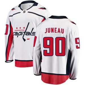 Men's Joe Juneau Washington Capitals Breakaway Away Jersey - White