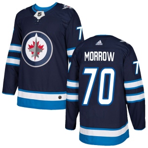 Men's Joe Morrow Winnipeg Jets Authentic Home Jersey - Navy