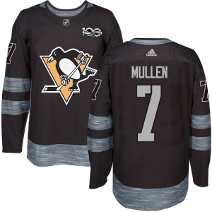 Men's Joe Mullen Pittsburgh Penguins Authentic 1917-2017 100th Anniversary Jersey - Black