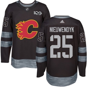 Men's Joe Nieuwendyk Calgary Flames Authentic 1917-2017 100th Anniversary Jersey - Black