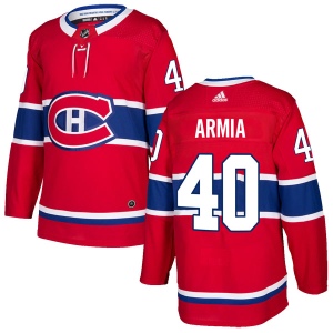 Men's Joel Armia Montreal Canadiens Authentic Home Jersey - Red