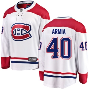 Men's Joel Armia Montreal Canadiens Breakaway Away Jersey - White