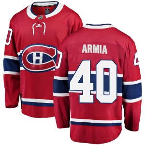 Men's Joel Armia Montreal Canadiens Breakaway Home Jersey - Red