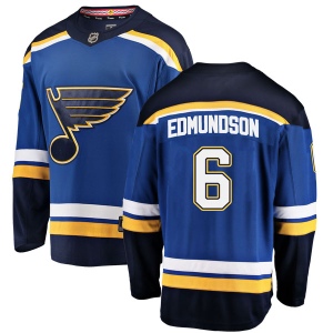 Men's Joel Edmundson St. Louis Blues Breakaway Home Jersey - Blue