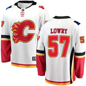 Men's Joel Lowry Calgary Flames Breakaway Away Jersey - White