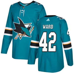 Men's Joel Ward San Jose Sharks Authentic Jersey - Teal