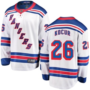 Men's Joey Kocur New York Rangers Breakaway Away Jersey - White