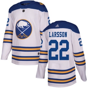 Men's Johan Larsson Buffalo Sabres Authentic 2018 Winter Classic Jersey - White