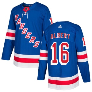 Men's John Albert New York Rangers Authentic Home Jersey - Royal Blue