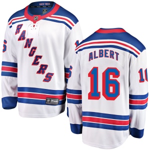 Men's John Albert New York Rangers Breakaway Away Jersey - White