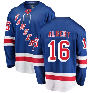 Men's John Albert New York Rangers Breakaway Home Jersey - Blue