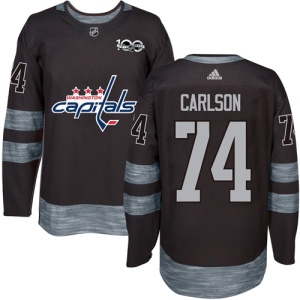 Men's John Carlson Washington Capitals Authentic 1917-2017 100th Anniversary Jersey - Black