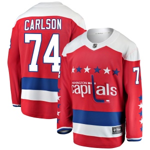 Men's John Carlson Washington Capitals Breakaway Alternate Jersey - Red